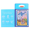 Non-toxic Magic Water Drawing Book Coloring Book Doodle with Magic Pen Animals Painting No Ink Educational Toy