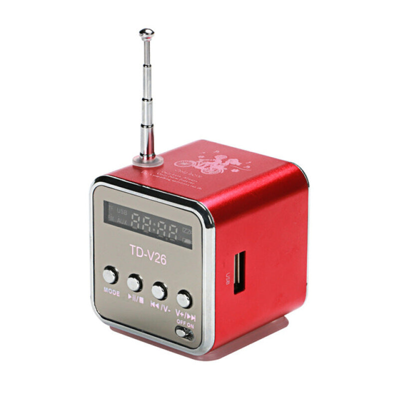 TD-V26 Mini Toproad Portable Music Speaker - Red