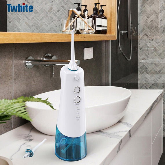 TWhite Portable Rechargeable Oral Irrigator - Blue