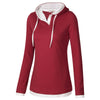 Fashion Women Long Sleeve Hoodies Top - Wine Red