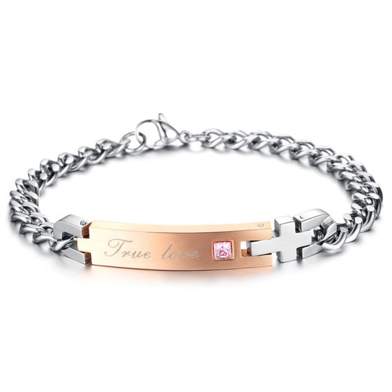 Titanium Premium Romantic Bangle Bracelets - Gold