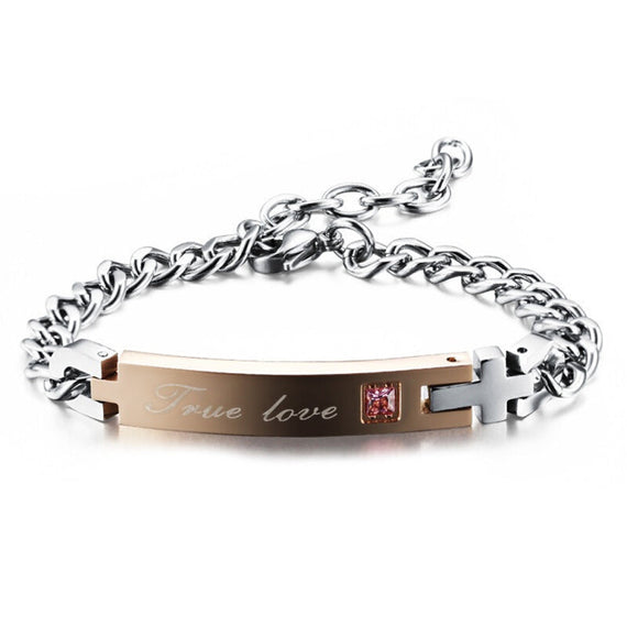 Titanium Premium Romantic Bangle Bracelets - Gold