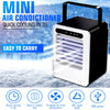 USB Charging Portable Air Conditioning Fan - Black