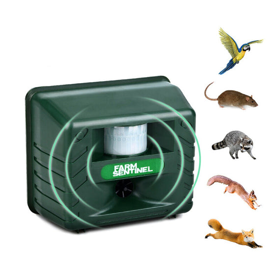 Ultrasonic Electronic Repeller Pest Animal Expel Birds Dogs Analog Alarm Sound Intelligent Electronic Rodent Repeller