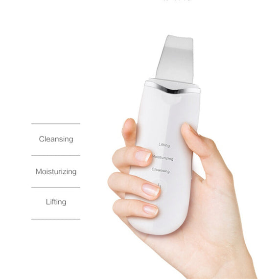 Ultrasonic Skin Massager Machine - White