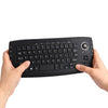 E30 2.4GHz Wireless QWERTY Keyboard with Trackball Mouse Black