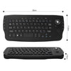 E30 2.4GHz Wireless QWERTY Keyboard with Trackball Mouse Black