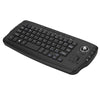 E30 2.4GHz Wireless QWERTY Keyboard with Trackball Mouse Black