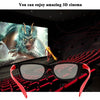 G66 Passive 3D Glasses Polarized Lenses for Cinema Lightweight Portable for watching Movies