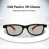 G66 Passive 3D Glasses Polarized Lenses for Cinema Lightweight Portable for watching Movies