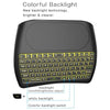 D08 English Version 2.4GHz Wireless QWERTY Keyboard Remote Control