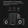 SADA D-202 USB Wired Bluetooth Speaker Set Computer Speakers Bass Music Player Subwoofer Sound Box for Desktop Laptop Tablet PC Smart Phone