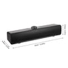 V-196 Computer Speaker USB Wired Bar Stereo Subwoofer Music Player Bass Surround Sound Box 3.5mm Audio Input for PC Laptop