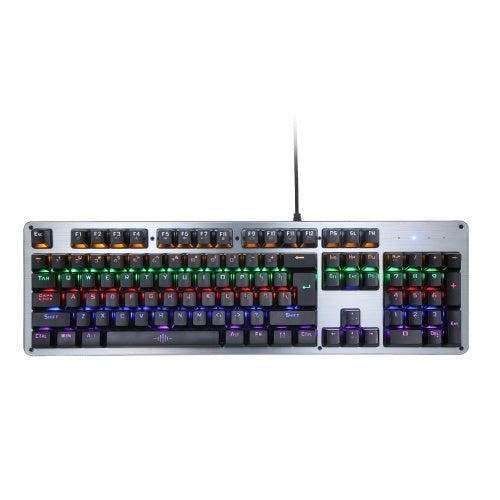 Illuminated Keyboard 104 Keys Gaming Keyboard USB Powered Operated 3 Levels Adjustable Brightness