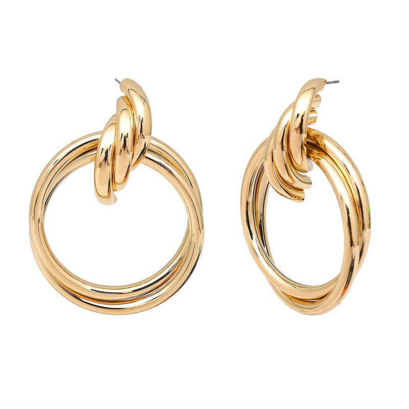 Versatile Premium Ring Earrings - Gold