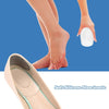 1 Pair Silicone Heel Insoles Shoe Cushion Pad Transparent Pad Massager Protector High Heel Shoe Elastic Foot Care Anti-slip