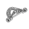 Nipple Bar Ring Barbell Chain Drop Stainless Steel Shield Body Piercing Jewelry for Men & Women