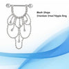 Nipple Bar Ring Barbell Sexy Dangling Stainless Steel Shield Body Piercing Jewelry for Men & Women