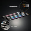 5pcs Nail Art Painting Brush 7/9/11/15/20mm Crystal Acrylic Nail Art Painting Drawing Line Brush Nylon Hair Pen Nail Liner Manicure Tool