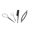 4Pcs Hair Twist Styling Clip Stick Pin Bun Braid Maker Hair Accessories Kit DIY Hair Style Tool