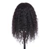 Curly Hair Mannequin Head Hairdressing Training Head for Hair Styling Practice Hair Braiding Dummy Head with 100% Human Hair Black