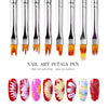 1pc UV Gel Polish French Nail Brushes Gel Varnish Building Painting Petals Drawing Flowers Gradient Dotting Nail Art Pen Brush Three Side Floral Pen