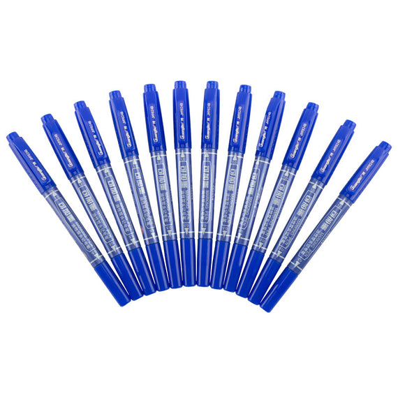 Wide Premium 12Pcs Double Headed Marker - Blue