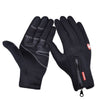 Windproof Premium Cycling Touch Gloves - Black