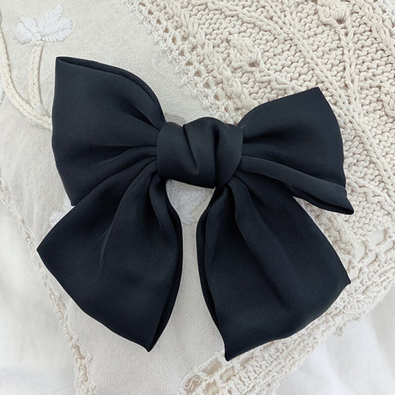 Women Hairgrips Bow Knot Accessories - Black