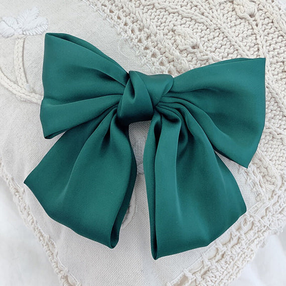 Women Hairgrips Bow Knot Accessories - Green