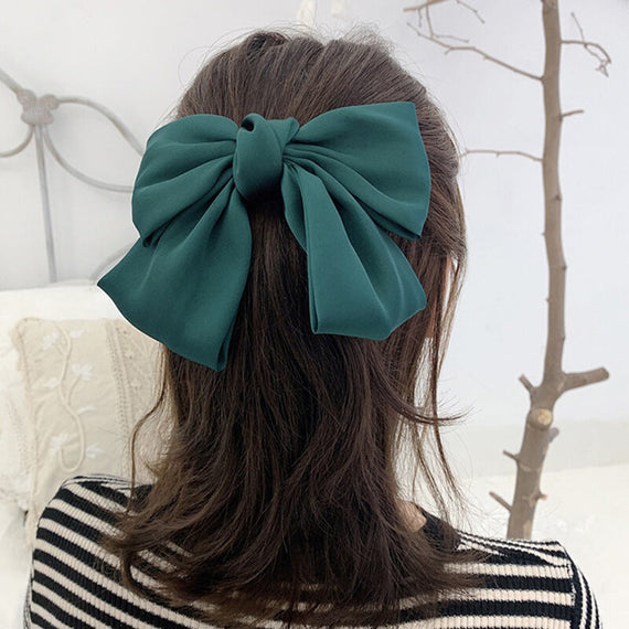 Women Hairgrips Bow Knot Accessories - Green