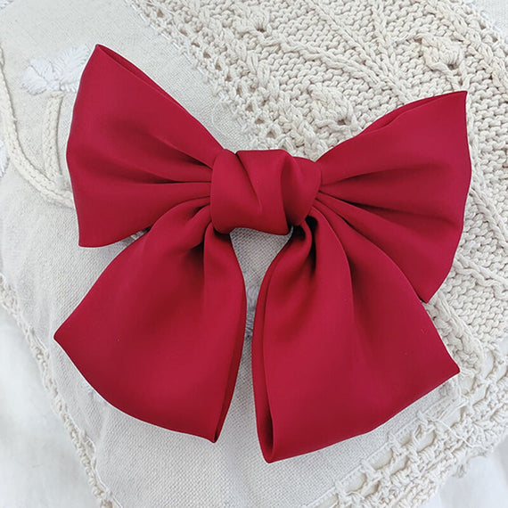 Women Hairgrips Bow Knot Accessories - Red