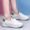 Women Mesh Casual Shoes - White & Green