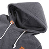 Women Stylish Heaps Collar Hoodie Pullover - Deep Grey