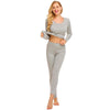 Women Thermal Underwear Top & Bottom - Gray