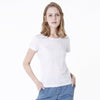 Women's Round Neck Fitted T-shirt - White