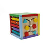 Wooden Bead Maze Cube - Rainbow