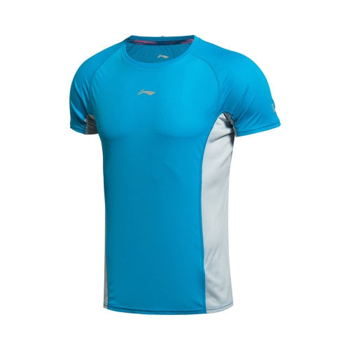 LI-NING Running Series Quick Dry Breathable Summer Sports Wear Men T-shirt Short Sleeve AHSK181