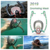 2019 New Design Double Snorkels Advanced Breathing System Diving Mask