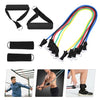 18Pcs Resistance Bands Set Workout Fintess Exercise Rehab Bands Loop Bands Tube Bands Door Anchor Ankle Straps Cushioned Handles Gliding Discs Spiky Massage Ball with Carry Bags for Home Gym Travel