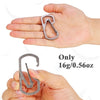 Titanium Carabiner Key Chain Holder