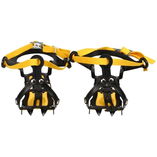 10 Spikes Crampons Stainless Steel Crampons with Strap Skidproof Ice Snow Grips