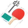 Portable Retractable Ping Pong Post Net Rack Ping Pong Paddles Quality Table Tennis Rackets Set Ping Pong Training Adjustable Extending Net Rack Paddle Bats Sports  Accessories Racquet Bundle Kit