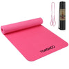 TOMSHOO 72.05×24.01in Portable Yoga Mat Thicken Sports Mat Anti-slip Exercise Mat for Fitness Workouts with Carrying Strap and Storage Bag