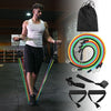 15Pcs Resistance Bands Set Workout Fintess Exercise Rehab Bands Loop Bands Tube Bands Door Anchor Ankle Straps Cushioned Handles