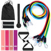 15Pcs Resistance Bands Set Workout Fintess Exercise Rehab Bands Loop Bands Tube Bands Door Anchor Ankle Straps Cushioned Handles