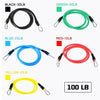 15Pcs Resistance Bands Set Workout Fintess Exercise Rehab Bands Loop Bands Tube Bands Door Anchor Ankle Straps Cushioned Handles