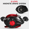 Baitcasting Reel 18+1BB Ball Bearings Baitcasting Fishing Reel High Speed 7.2: 1 Gear Ratio Magnetic Brake System Baitcaster Reel