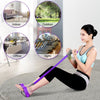 4 Tubes Multifunctional Leg Exerciser Pull Rope Training Equipment Bodybuilding Accessory Pedal Resistance Band for Abdomen Waist Arm Legs Yoga Stretching Slimming Training