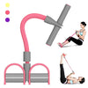 4 Tubes Multifunctional Leg Exerciser Pull Rope Training Equipment Bodybuilding Accessory Pedal Resistance Band for Abdomen Waist Arm Legs Yoga Stretching Slimming Training